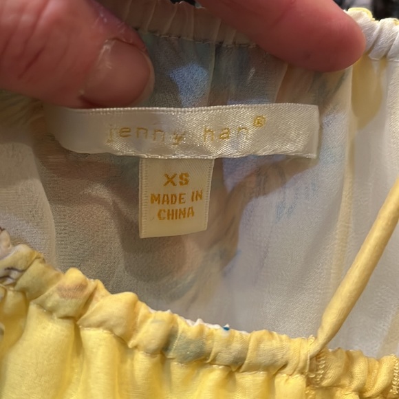 Feather Print Romper from Jenny Nan, Size XS - Picture 3 of 5